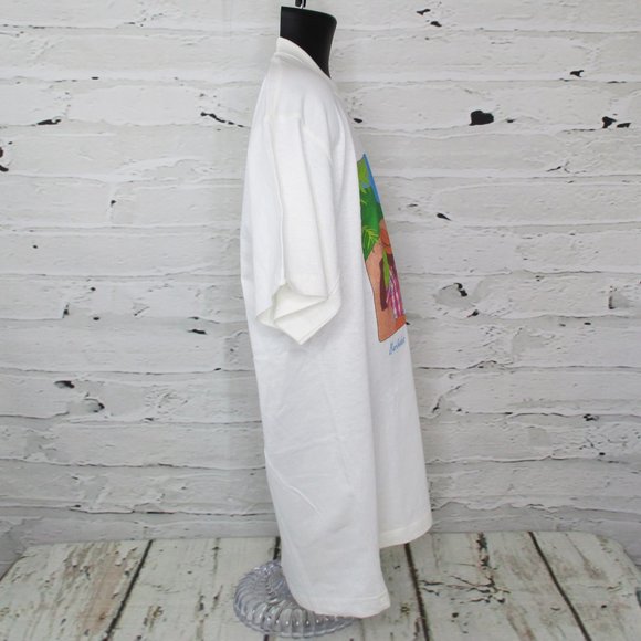 River Bay Barbados Screenprint T-Shirt - Picture 2 of 7